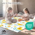 thumbnail image 4 of ODIKA 5'x7' Machine Washable Non-Slip Area Rug, Whimsical Farm Waterfowl Shower Ensemble Bathing Accessories Kit High Traffic Rug, Yellow, 722077, 4 of 5
