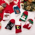 thumbnail image 3 of Odeerbi Christmas Mid-Calf Cotton Socks for Women 2024 Fashion Winter Comfortable Christmas Printing Mid Length Socks Red, 3 of 8