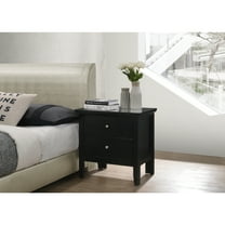 Glory Furniture Primo 2 Drawer Nightstand in Black