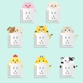 thumbnail image 3 of Keepw Small Cute Cartoon Animal Switch Sticker Nursery Kids Bedroom Removable Wall Decals PVC Home Wallpaper, 3 of 9