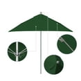 thumbnail image 2 of California Umbrella Venture 6' Silver Market Umbrella in Green, 2 of 5