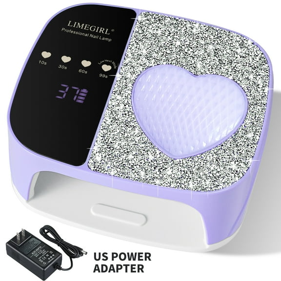 ProArt Rechargeable Nail Lamp for Diamonds - 120W Dual Source UV/LED Nail Dryer, Smart Sensor Fast Curing Light for 3D Nail Art, Portable Gel Polish Manicure Machine