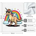thumbnail image 3 of 2 Pcs Funny Kitchen Towels,Unicorn Dinosaur with Rainbow Microfiber Dish Towels,Kitchen Tea Towels,Kitchen Towel Set (18" X 26"), 3 of 3