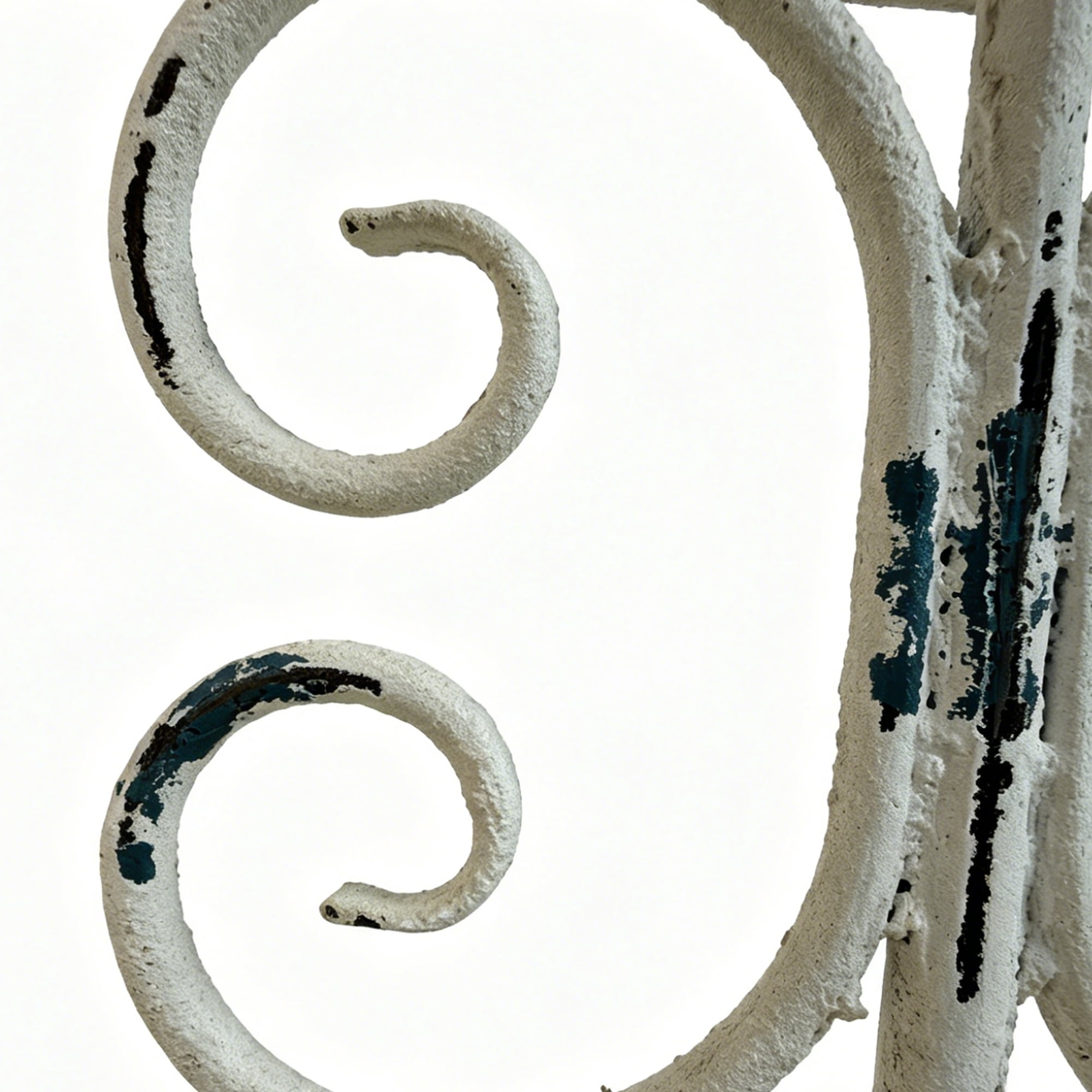 48.21"x27.16"Iron Garden Fence, Pretty Vintage White Rustic Style Decorative Fence Pannels, Outdoor Yard Landscape Pathway Border Panels Anti Animal Flowers Plants Barrier Climbing Trellis