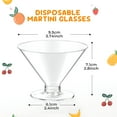 thumbnail image 3 of ACDANC 50 PCS Disposable Martini Glasses for Parties 5oz,Plastic Martini Glasses Disposable,Martini Plastic Cups for Wedding Party Bowl Wine Ice Cream Fruit, 3 of 4