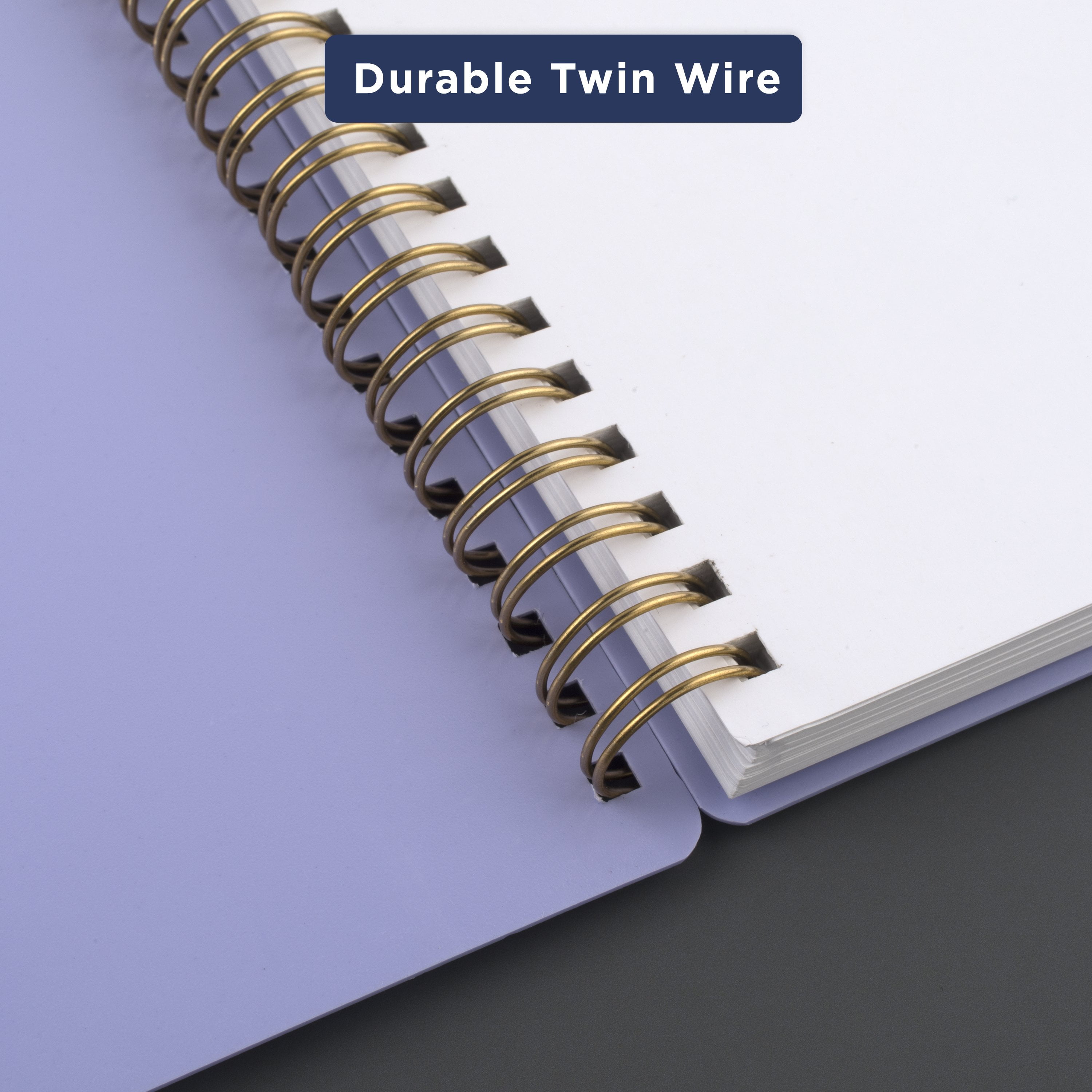 Cambridge WorkStyle Wirebound Notebook, 80 Sheets, Lavender