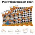thumbnail image 5 of Throw Pillow Covers, Thanksgiving Pumpkin 16x16 Pillow Covers for Couch/Sofa/Bed, Fall Straw Man Leaves Farmhouse Plaid Decorative Square Linen Cushion Pillowcase for Home Decor, 5 of 9