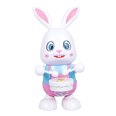 BJBSJSZ Bunny Dancing Music Toy with Lights Crawling Toy Light Up Music Fun Moving Musical Toy for Toddlers Birthday Gift