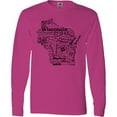 thumbnail image 3 of Inktastic Wisconsin State Word Salad Long Sleeve T-Shirt, 3 of 5