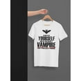 thumbnail image 5 of Old Glory Mens Halloween Always Be Yourself Vampire Short Sleeve T Shirt, 5 of 6