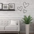 thumbnail image 3 of Nvzi 2pcs Metal Wall Art Decor for Living Room, Home Decor Living Room Wall Decor, Silhouette Wall Art(Black), 3 of 4