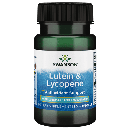 Swanson Lutein and Lycopene Antioxidant Formula 30 Softgels.