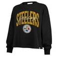 thumbnail image 2 of Women's '47 Black Pittsburgh Steelers Muse Sydney Long Sleeve Cropped T-Shirt, 2 of 3