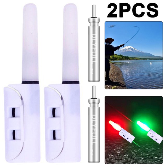 2 Uds Caña Electrónica Pesca Barra Luminosa Alarma Mordedura Ligera para Nocturna