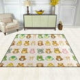 thumbnail image 3 of SKYSONIC Lightweight Soft Area Rugs Zodiac Animals Floor Mat for Kids Playing Room Hardwood Floor Living Room 63x48 inch Nursery Rugs, 3 of 6