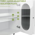 thumbnail image 6 of White Modern Style - Versatile Usage for Small Spaces - Bedroom Bedside - Blend into Room Decor, 6 of 6