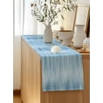 thumbnail image 5 of Table Runner 72 Inches Long for Kitchen Dining, Light Blue Dresser Scarf Farmhouse, Dining Table Decorations for Wedding/Parties, Modern Abstract Art Ombre Striped 13 x 72 In, 5 of 8
