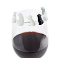 thumbnail image 5 of Ramiter 6pcs Chat Boisson Marqueurs Animal Chat Chat Chat Charmes Verre de Silicone Marqueurs Affichage Verre, 5 of 5