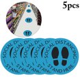 thumbnail image 4 of Coofit 5PCS Floor Sign Self-adhesive Social Distancing Floor Decal Sticker Safety Sign, 4 of 10