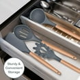thumbnail image 7 of LINLIN Kitchen Utensils Set, 6 Piece Silicone Cooking Utensils Set, Non-Stick Spatula Turner Spoon Utensil with Wooden Handle, Heat Resistant Kitchen Tools for Nonstick Cookware, 7 of 7