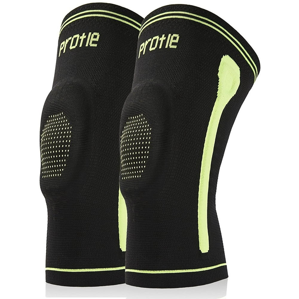 Protle Knee Compression Silicone Knee Braces Support, Patella Padding
