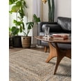 thumbnail image 4 of Unique Loom Braided Chindi Collection Area Rug - Crossed (5' 1" x 8' Rectangle Natural/Blue), 4 of 7