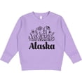 thumbnail image 2 of Inktastic Alaska Flowered Toddler Sweatshirt, 2 of 4