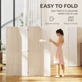 thumbnail image 4 of HOMCOM 4 Panel Folding Room Divider Privacy Screen Indoor Home Decoration, 4 of 10