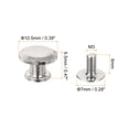 thumbnail image 2 of Unique Bargains Rivets Plats Rivet 20 Pack 10.5x6.5mm Rivets Arrière à Vis, Ton Argent, 2 of 4
