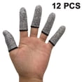 thumbnail image 2 of 12/20 PCS Finger Cots Cut Resistant Protector, Finger Covers for Cuts, Gloves Life Extender, Cut Resistant Finger Protectors for Kitchen, Work, Sculpture, Anti-Slip, Reusable, 2 of 9