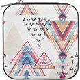thumbnail image 2 of Coolnut Geometric Abstract Pattern Travel Jewelry Box Small Portable Jewelry Case for Ring Earring Necklace Jewellery Organizer Storage for Women Girls Women Gifts, 2 of 7