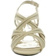 thumbnail image 3 of Easy Street Tristen Women's Dress Sandals Color: Gold Satin Size: 7.5, 3 of 3