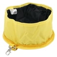 thumbnail image 4 of Comedero de viaje para perros y mascotas, bolsa de transporte para cachorros, bebedero para perros Amarillo, 4 of 8