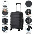 thumbnail image 3 of Saturnpower Valise Rigide Extensible de Voyage avec 4 Roues Pivotantes et Serrure Tsa 21 Pouces Noir, 3 of 5