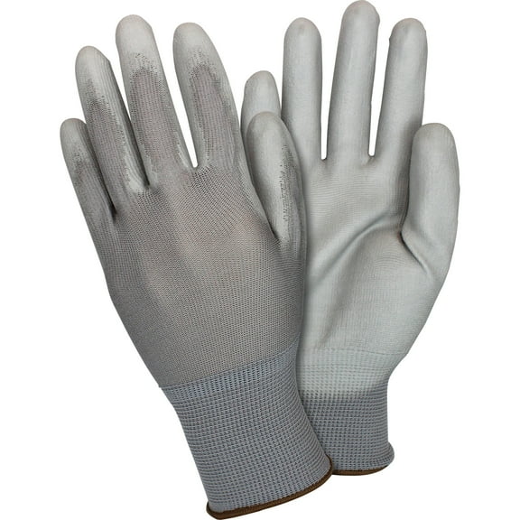 Safety Zone, SZNGNPUMDGY, Gray Coated Knit Gloves, 12 / Dozen, Gray