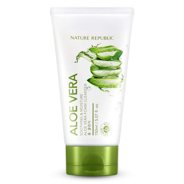 Espuma limpiadora Nature Republic, aloe vera, relajante, 150 ml