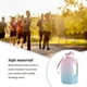 thumbnail image 4 of Soidarity Botella de agua de 2,2 l, hervidor degradado, jarra de plástico con marcador de tiempo, contenedor de almacenamiento, taza de Ropa Deportiva, Zapatos Rosa degradado 1600ML, 4 of 6