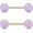 Lt.Purple, variant on Surgical Steel Druzy Stone Ends Rose Gold PVD Over Nipple Barbell Rings