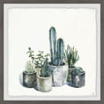 thumbnail image 2 of Pot of Succulents Framed Painting Print, 2 of 6