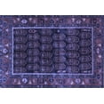 thumbnail image 1 of Ahgly Company Machine Washable Indoor Rectangle Persian Blue Traditional Area Rugs, 2' x 4', 1 of 4