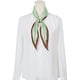 thumbnail image 2 of INSPIRE CHIC Mujeres Bufanda de Seda a Rayas Simple con Color Contrastante, Pa?uelo para la Cabeza, Bufandas para el Cuello Verde 115x35cm/45.3x13.8 pulgadas (LxW), 2 of 6