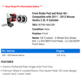thumbnail image 2 of Front Brake Pad and Rotor Kit - Compatible with 2011 - 2012 Nissan Sentra 2.0L 4-Cylinder, 2 of 2