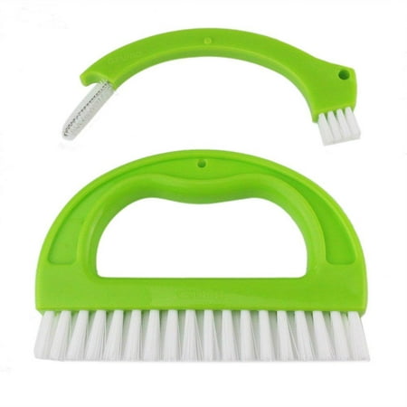 Orgrimmar Grout Cleaner Brush - Tile Joint Cleaning Scrubber Brush for Deep Cleaning,for Shower, Floors, Window Track and Kitchen (green)