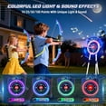 thumbnail image 4 of TERRAMUS 2 Pack Light Up Bow and Arrow Set for Kids with Electronic Scoring Target, 10 Suction Cup Arrows, 2 Quivers, Indoor Outdoor Target Game for Boys Girls Ages 5-12, 4 of 8