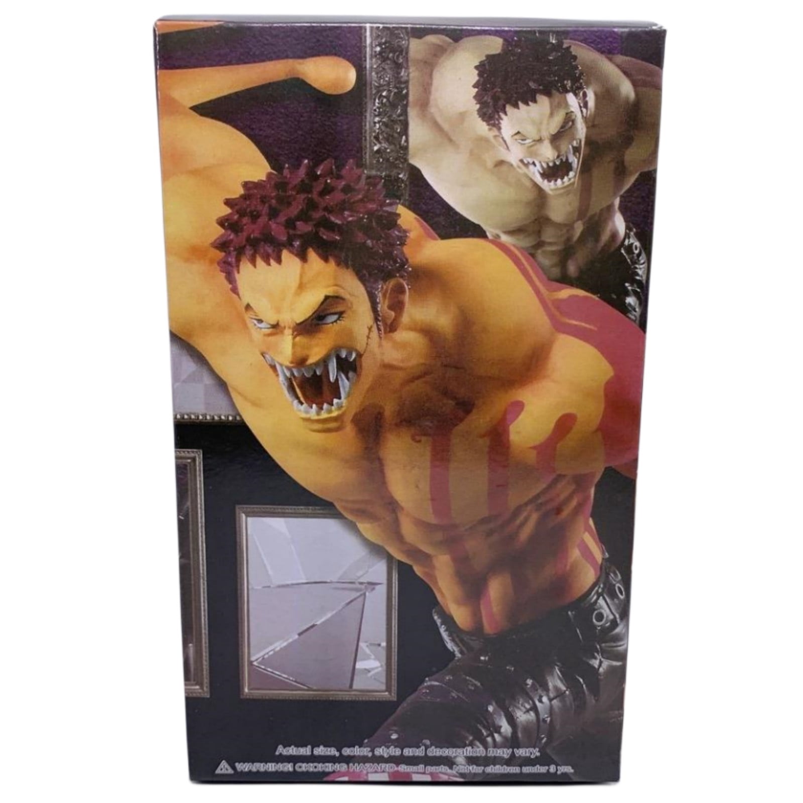 Skpitin Battle stance Charlotte Katakuri Figure Anime Doll with Accessories Anime Character Model PVC Material Decoration Gift 8.26inch