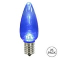 thumbnail image 2 of Vickerman C9 Transparent Plastic LED Blue Dimmable Bulb, E17 Nickel Base, 25 per bag, 2 of 3
