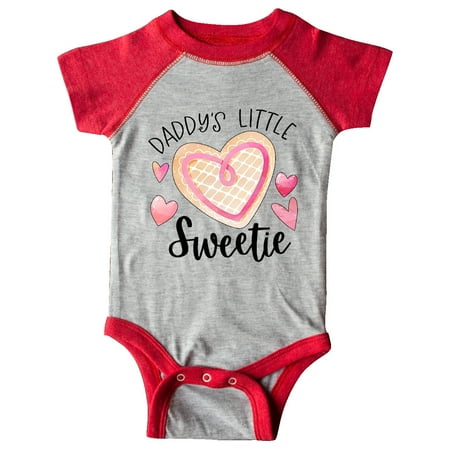 

Inktastic Daddy s Little Sweetie with Pink Heart Cookie Gift Baby Boy or Baby Girl Bodysuit