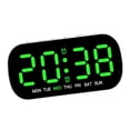 thumbnail image 4 of deevoka Digital Alarm Clock 5 Level Adjustable Brightness for Dorm NightStand Office Green, 4 of 9