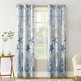 thumbnail image 3 of Blue Ocean StarShell Coral Vessel Texture Curtains Drapes For Living Room Bedroom Kitchen Office Blinds Window, 3 of 5