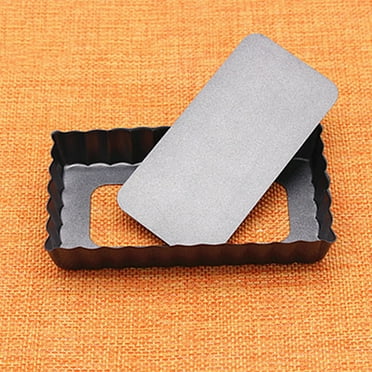 Omeite 4-inch rectangular non-stick removable bottom baking pan